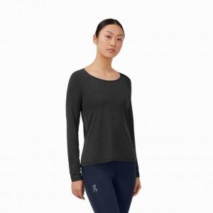 Black On Performance Long Women's T-shirts | AMB598743