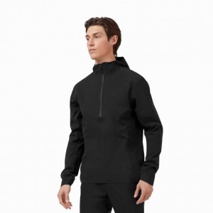 Black On Waterproof Anorak Men's Jackets | WSJ394815