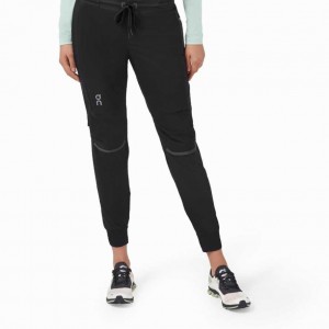 Black On Women's Running Pants | DQV483625