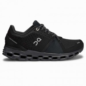 Black / Grey On Cloudstratus Women's Road Running Shoes | EXY247081