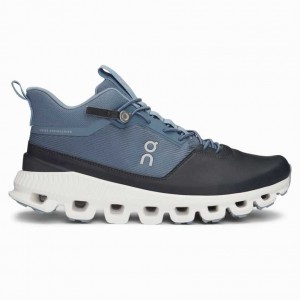 Black / Navy On Cloud Hi Women's Sneakers | KYC718204