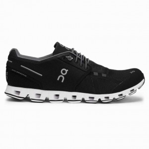 Black / White On Cloud Men's Road Running Shoes | IRV029361