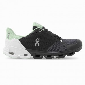 Black / White On Cloudflyer Women's Road Running Shoes | BDM675819