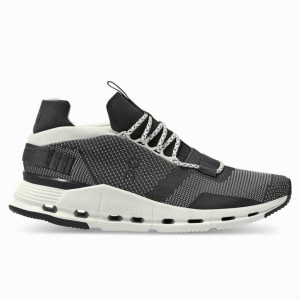 Black / White On Cloudnova Women's Sneakers | ODL084326