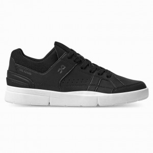 Black / White On THE ROGER Clubhouse Men's Tennis Shoes | CST589173