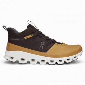 Brown On Cloud Hi Men's Sneakers | DHL864712