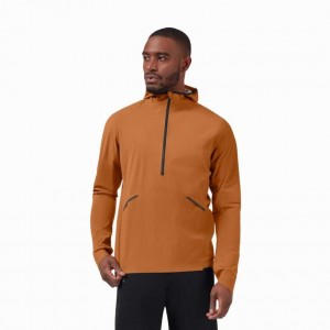 Brown On Waterproof Anorak Men's Jackets | JIE618075