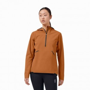 Brown On Waterproof Anorak Women's Jackets | ESP287453