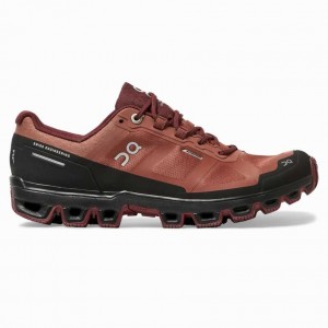 Brown Rose On Cloudventure Waterproof Women's Trail Running Shoes | FIO579302