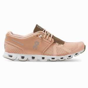 Brown Rose / Camo On Cloud Women's Road Running Shoes | KFG095831