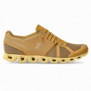 Brown / Yellow On Cloud Monochrome Men's Road Running Shoes | MZC968125