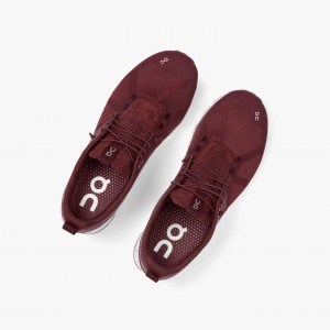 Burgundy On Cloud Terry Men's Road Running Shoes | UGF831702