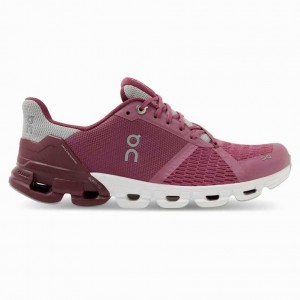 Burgundy On Cloudflyer Women's Road Running Shoes | UVS196837