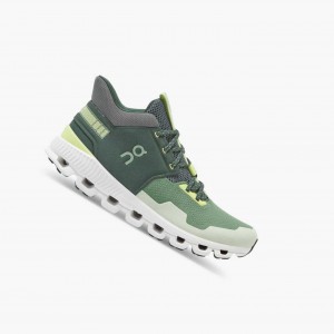 Green On Cloud Hi Edge Men's Road Running Shoes | VPK532094