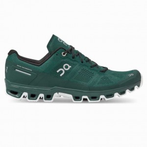 Green / White On Cloudventure Men's Trail Running Shoes | UBY834517