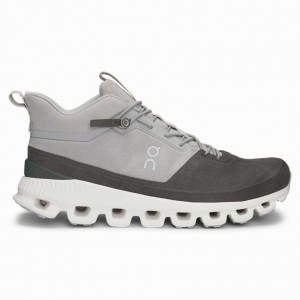 Grey / Black On Cloud Hi Men's Sneakers | KCD523897