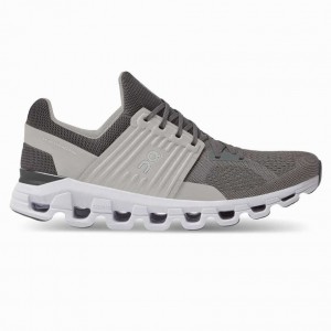 Grey / beige On Cloudswift Men's Road Running Shoes | UBC584276