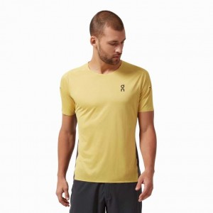 Mustard On Performance Long Men's T-shirts | BNW738409