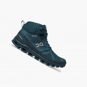 Navy On Cloudrock Waterproof Men's Hiking Boots | ZGI368097