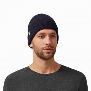 Navy On Merino Beanie | CTA936850