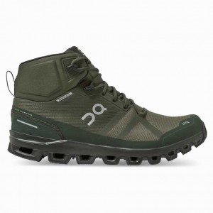 Olive On Cloudrock Waterproof Men's Hiking Boots | ZTP692517