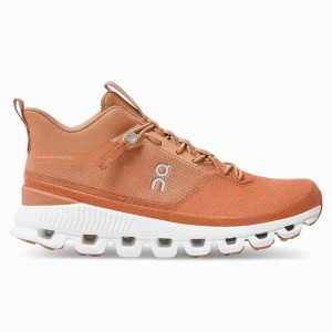 Orange On Cloud Hi Women's Sneakers | JCZ487516