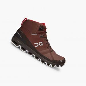 Red On Cloudrock Waterproof Men's Hiking Boots | CUK940821