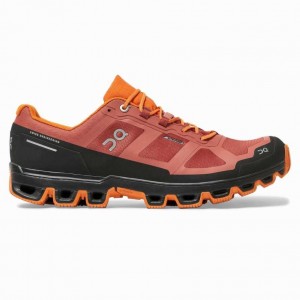 Red / Orange On Cloudventure Waterproof Men's Trail Running Shoes | LUJ547963