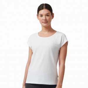 White On Women's T-shirts | EFD058273