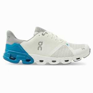 White / Blue On Cloudflyer Men's Road Running Shoes | RSB913640