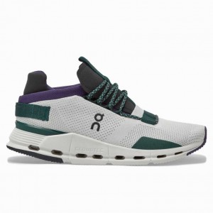 White / Purple On Cloudnova Women's Sneakers | GTR873524