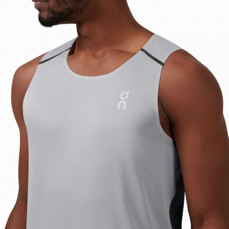 Beige / Black On Men's Tank Top | QCY395270