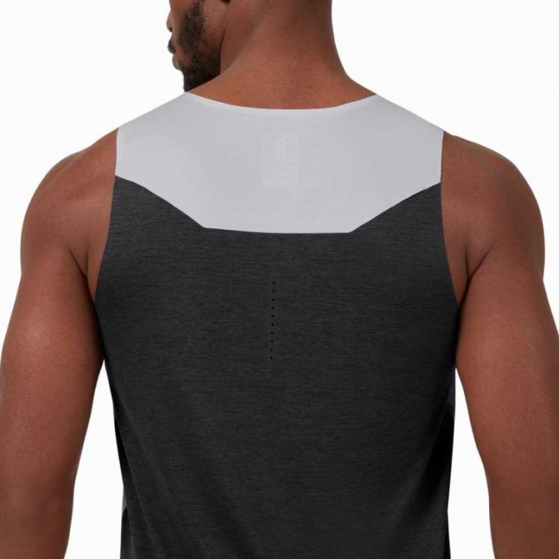 Beige / Black On Men's Tank Top | QCY395270