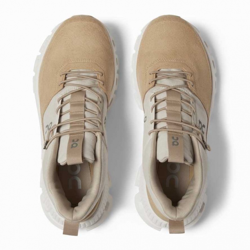 Beige / Brown On Cloud Hi Women's Sneakers | EWV072345