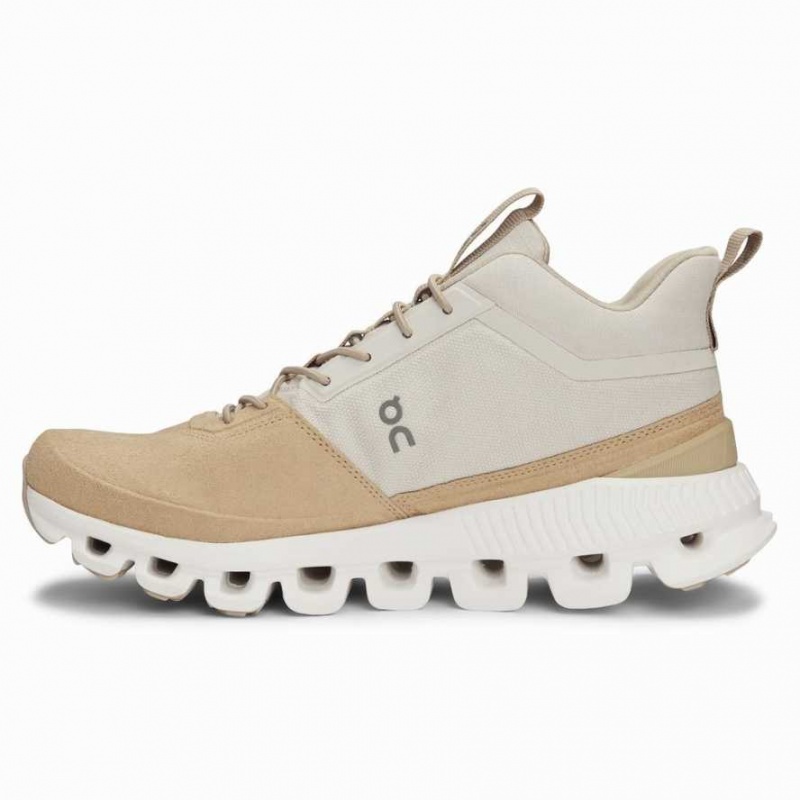 Beige / Brown On Cloud Hi Women's Sneakers | EWV072345