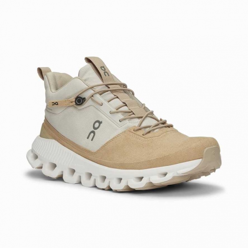 Beige / Brown On Cloud Hi Women's Sneakers | EWV072345