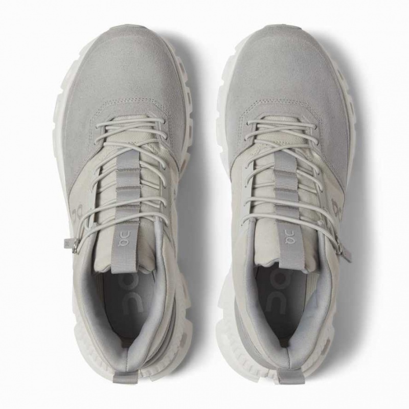 Beige / Grey On Cloud Hi Women's Sneakers | AGZ726190