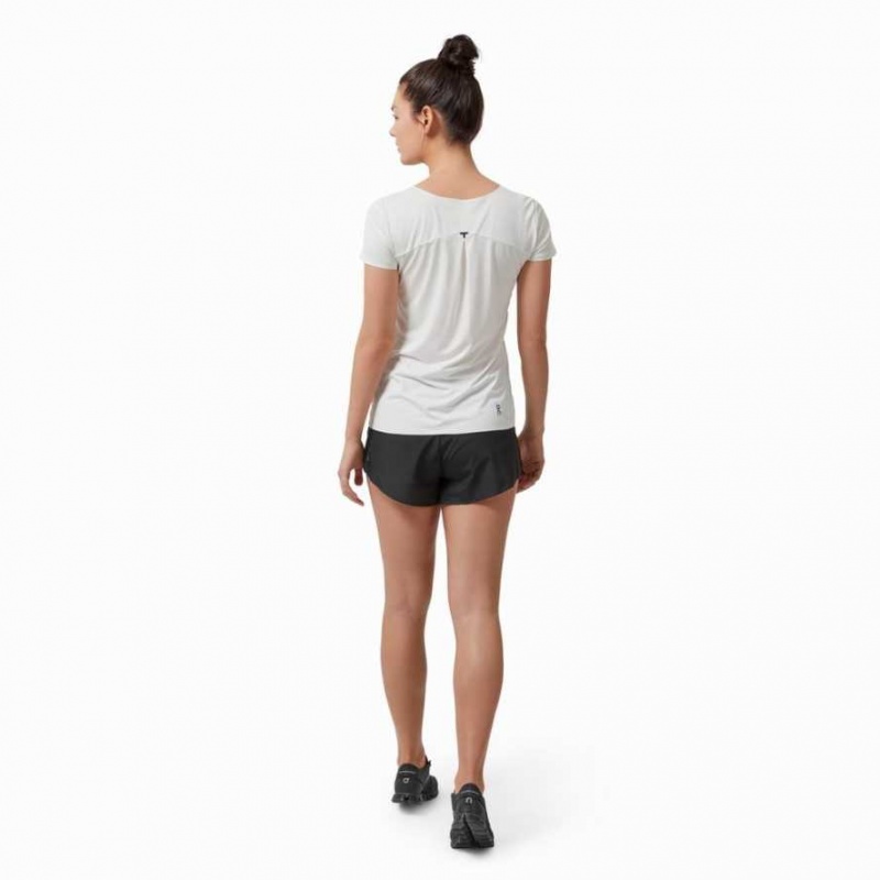 Beige / White On Performance Long Women's T-shirts | APJ893510