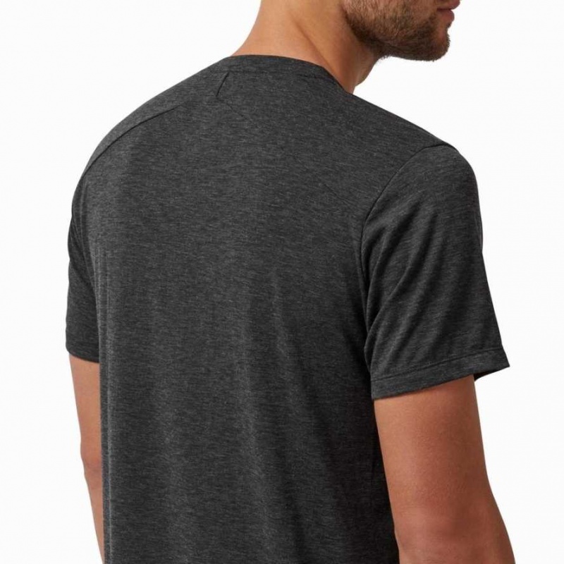 Black On Active Men's T-shirts | RPF124863