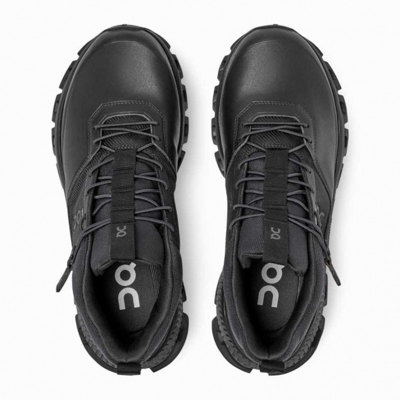 Black On Cloud Hi Waterproof Women's Sneakers | XMB769582