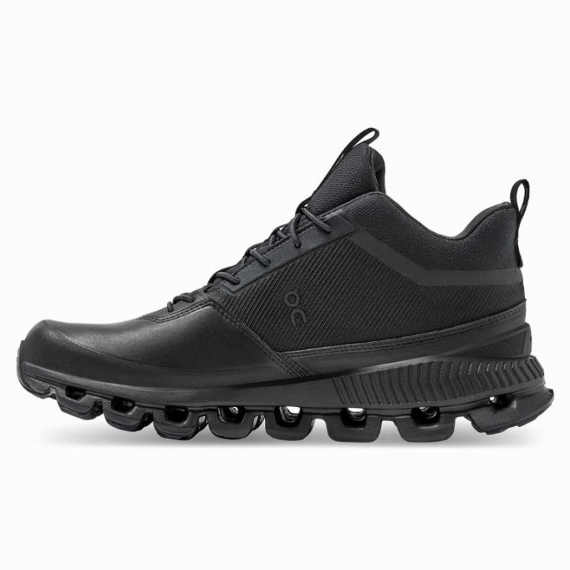 Black On Cloud Hi Waterproof Women's Sneakers | XMB769582