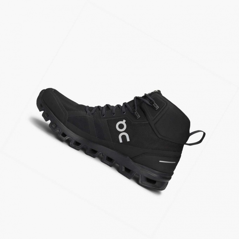 Black On Cloudrock Waterproof Women's Hiking Boots | GEQ503912