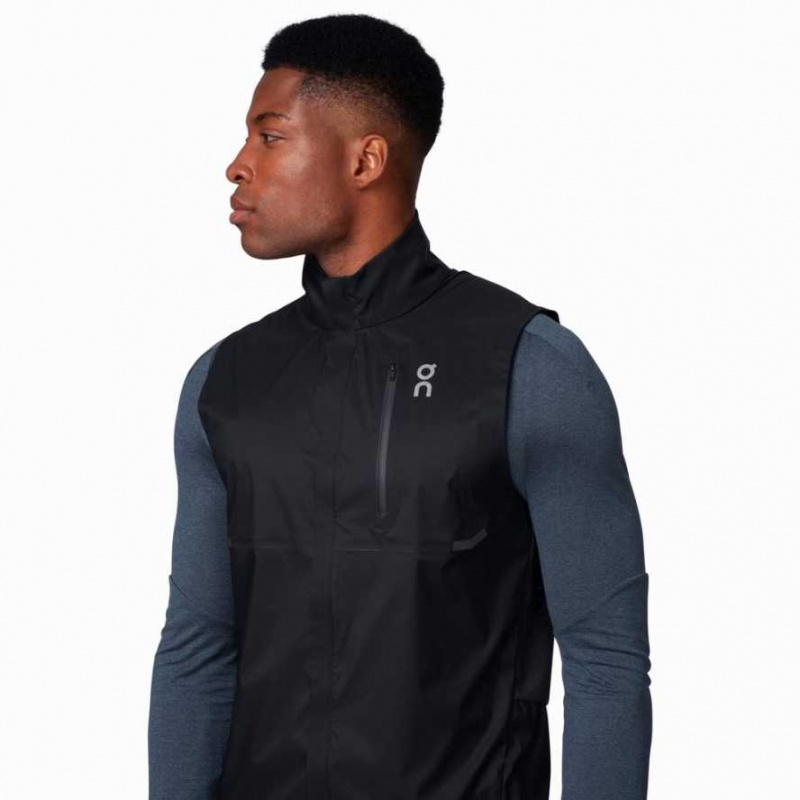 Black On Weather Men's Vest | OKN452019