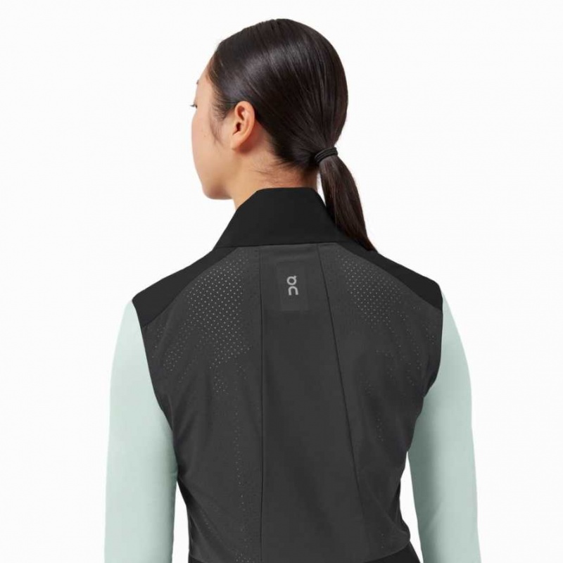 Black On Weather Women's Vest | MLQ145923