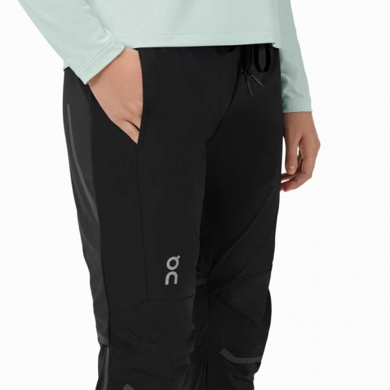 Black On Women's Running Pants | DQV483625