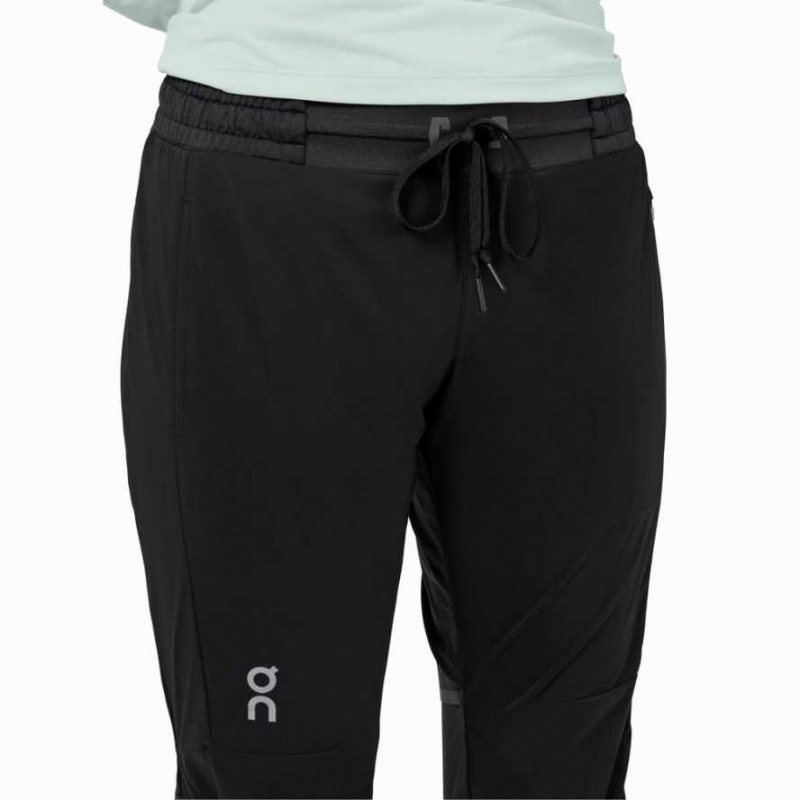 Black On Women's Running Pants | DQV483625