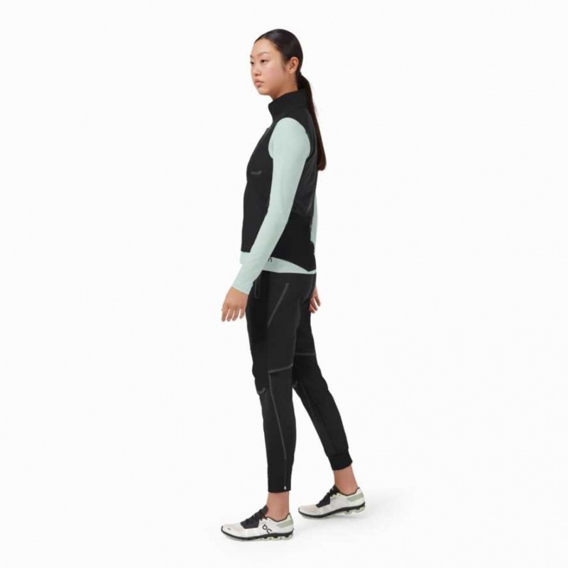 Black On Women's Running Pants | DQV483625