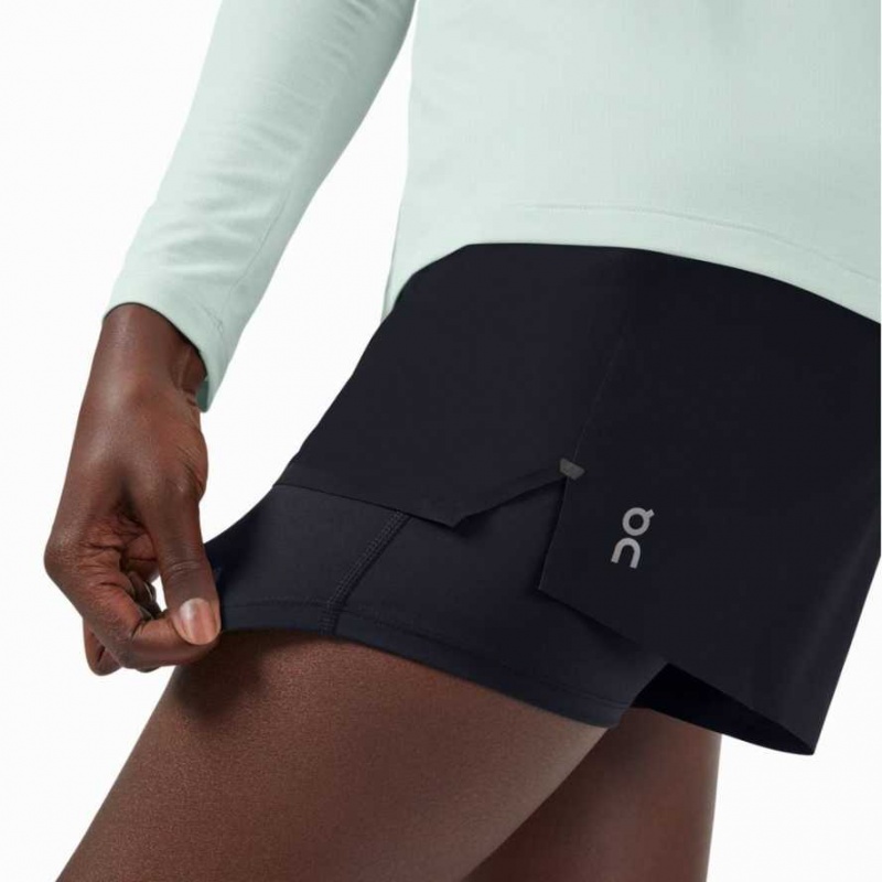 Black On Women's Running Shorts | HJB750162