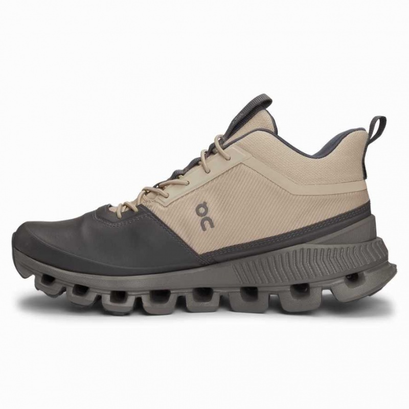 Black / Brown On Cloud Hi Women's Sneakers | KVI126495