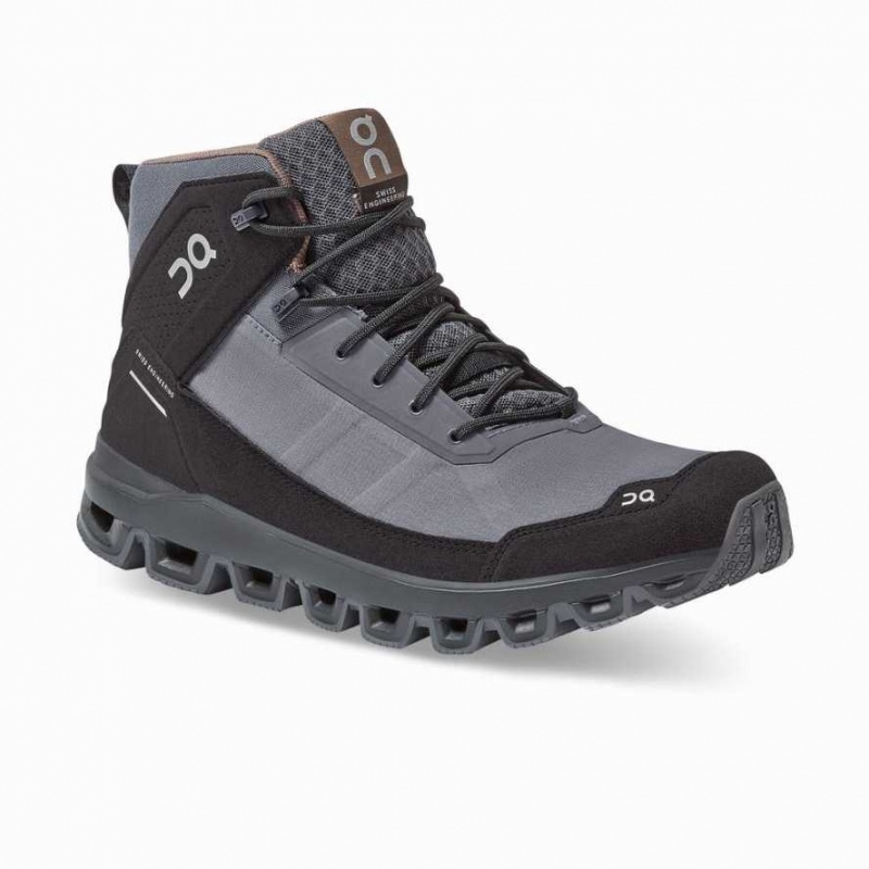 Black / Grey On Cloudridge Men's Hiking Boots | EWI154038